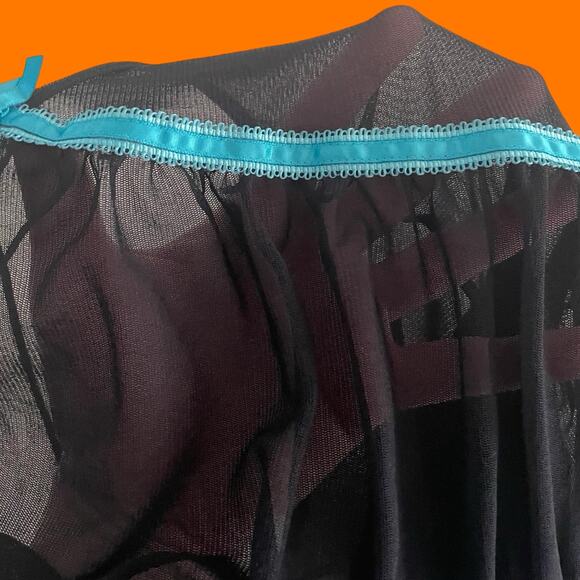 00's vintage micro mesh satin mcbling y2k tank top cami LARGE Victoria's Secret - Picture 5 of 6